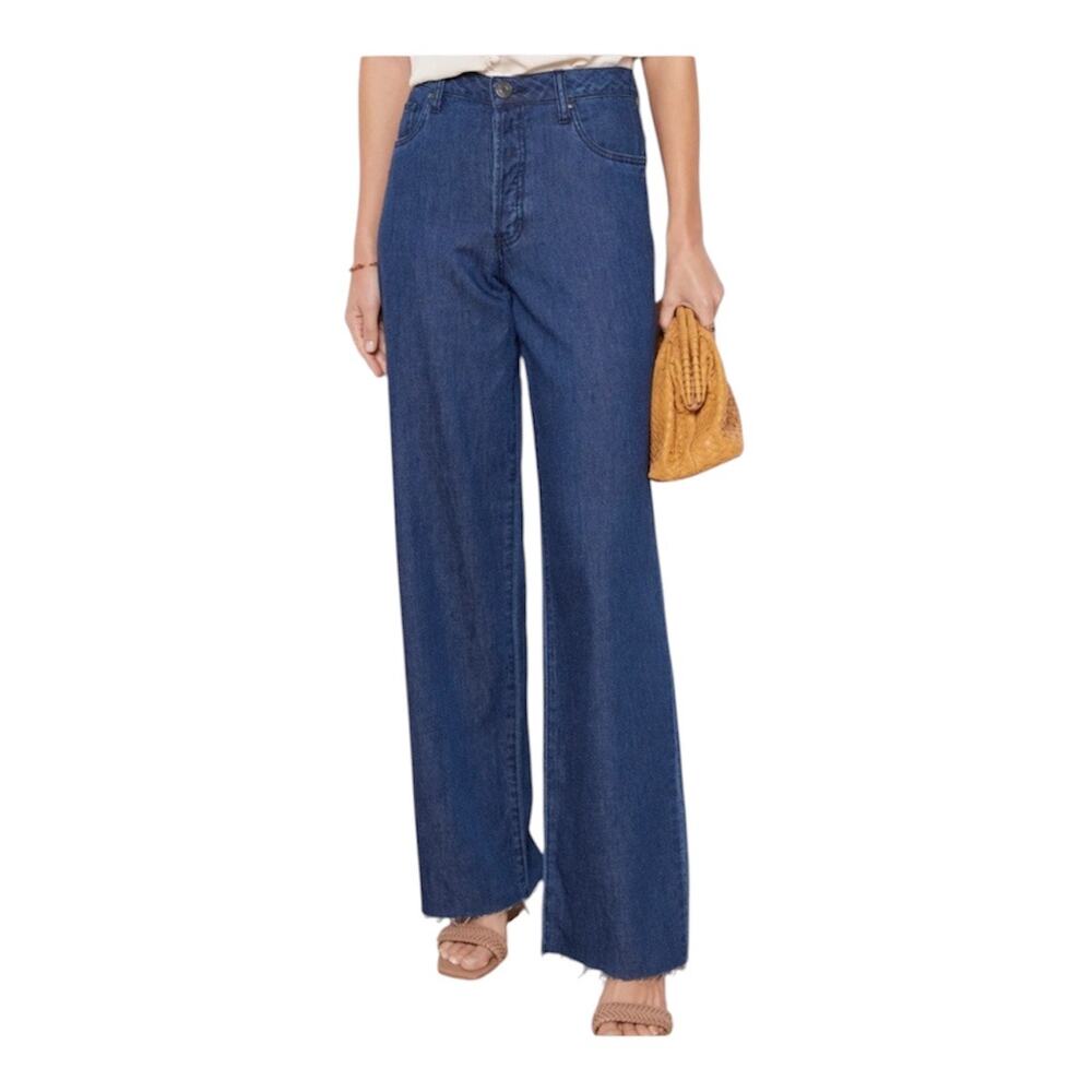 KUT From The Kloth Maggie Wide Leg Drape Jeans Blue 2